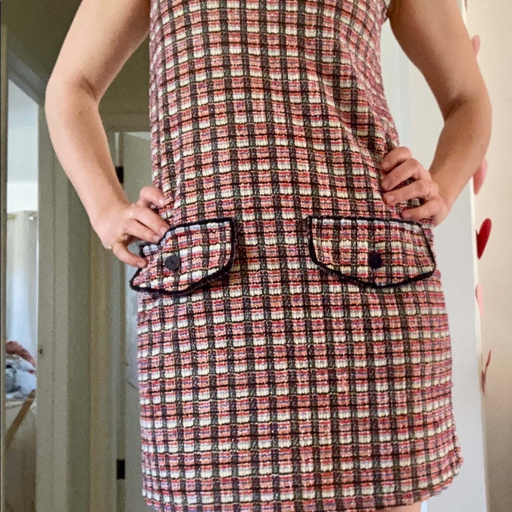 Zara Textured Shift Dress.
